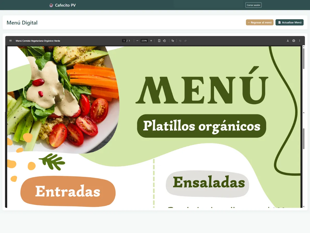 Administración de Menú